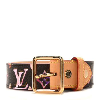 Louis Vuitton Monogram Watercolor Aquarelle Belt 80 32 Brown 1 of 5