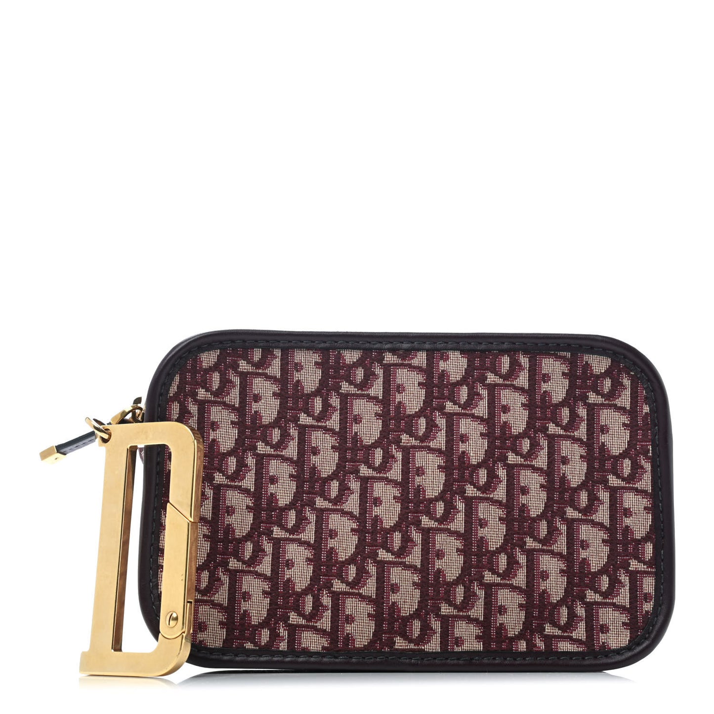 Oblique Diorquake Clutch Burgundy