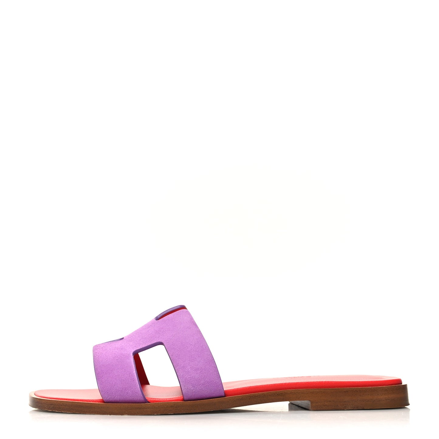 Suede Goatskin Oran Sandals 35.5 Violet Parme