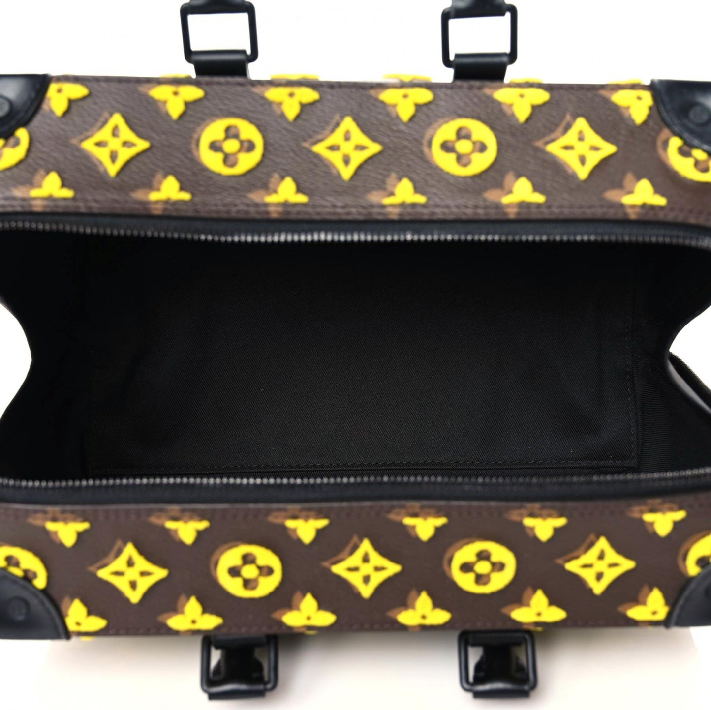 Monogram Tuffetage Speedy Trunk Jaune