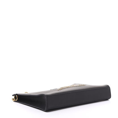 Fendi Vitello Grace Studded Karligraphy Pouch Black 3 of 9
