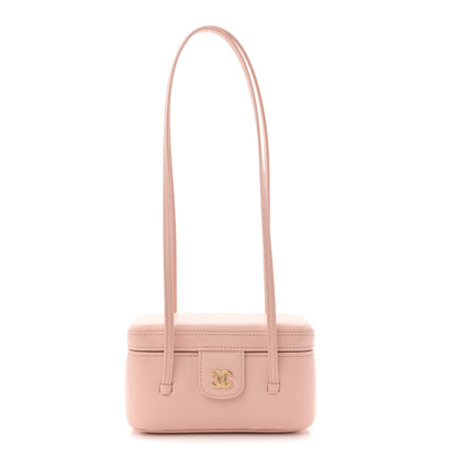 Chanel Shiny Caviar Preppy Coco Long Vanity With Strap Light Pink 1 of 11