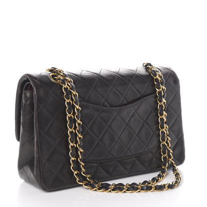 Chanel Lambskin Quilted Medium Double Flap Black 3 of 10