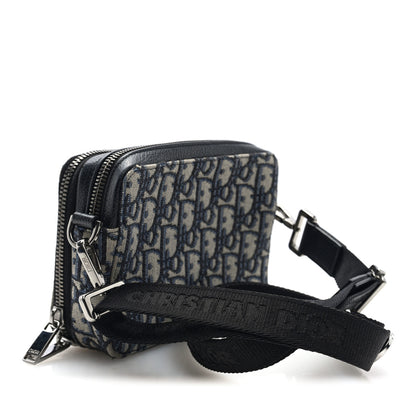 Christian Dior Oblique Pouch Beige Black 3 of 10