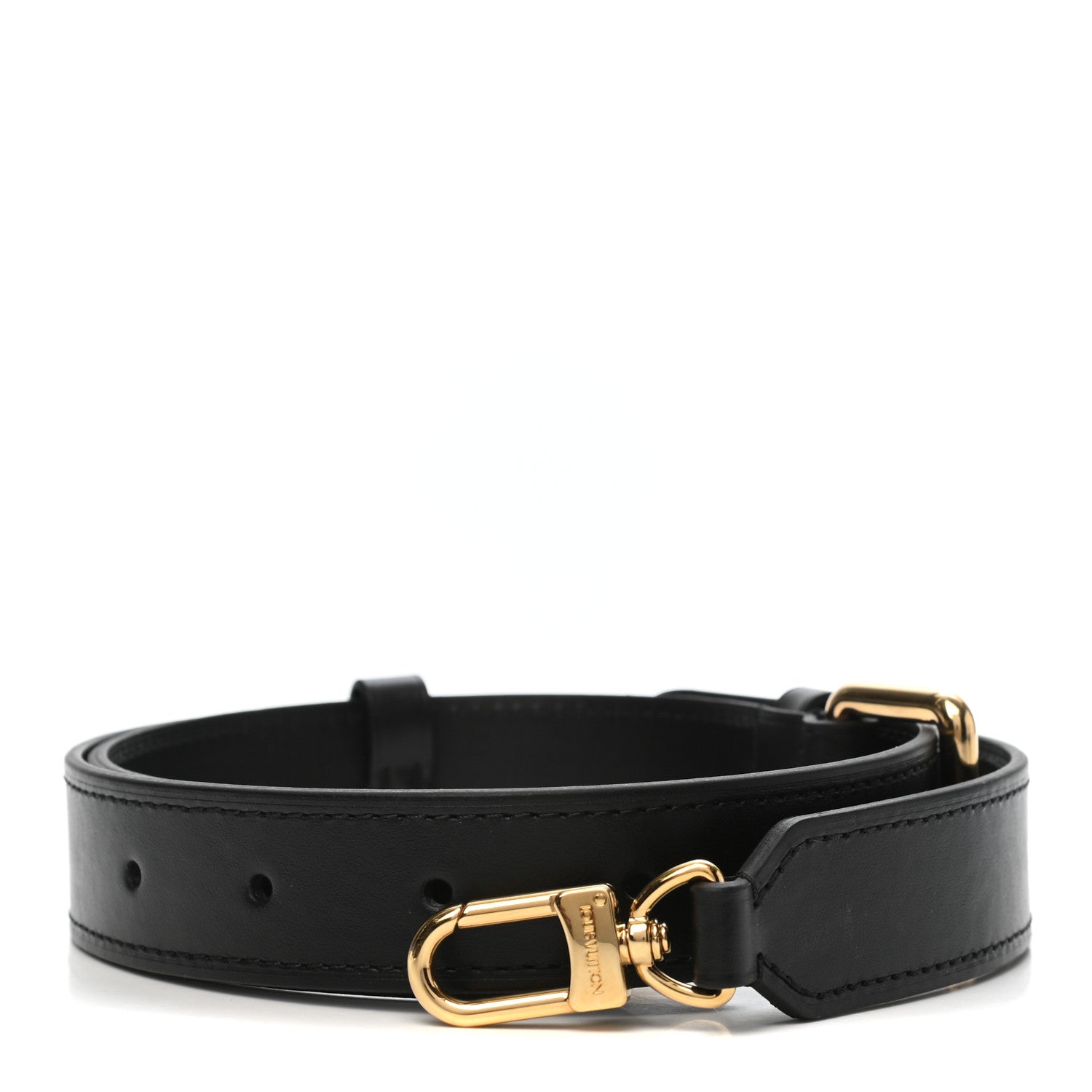 Louis Vuitton Calfskin Odeon PM Adjustable Shoulder Strap Black 2 of 8