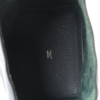 Hermes Taurillon Clemence Picotin Lock 18 PM Vert Cypress 5 of 10