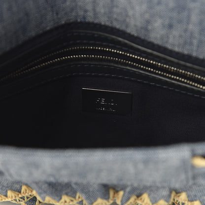 Fendi Denim F is Fendi Multi Waves Baguette Blue 8 of 9