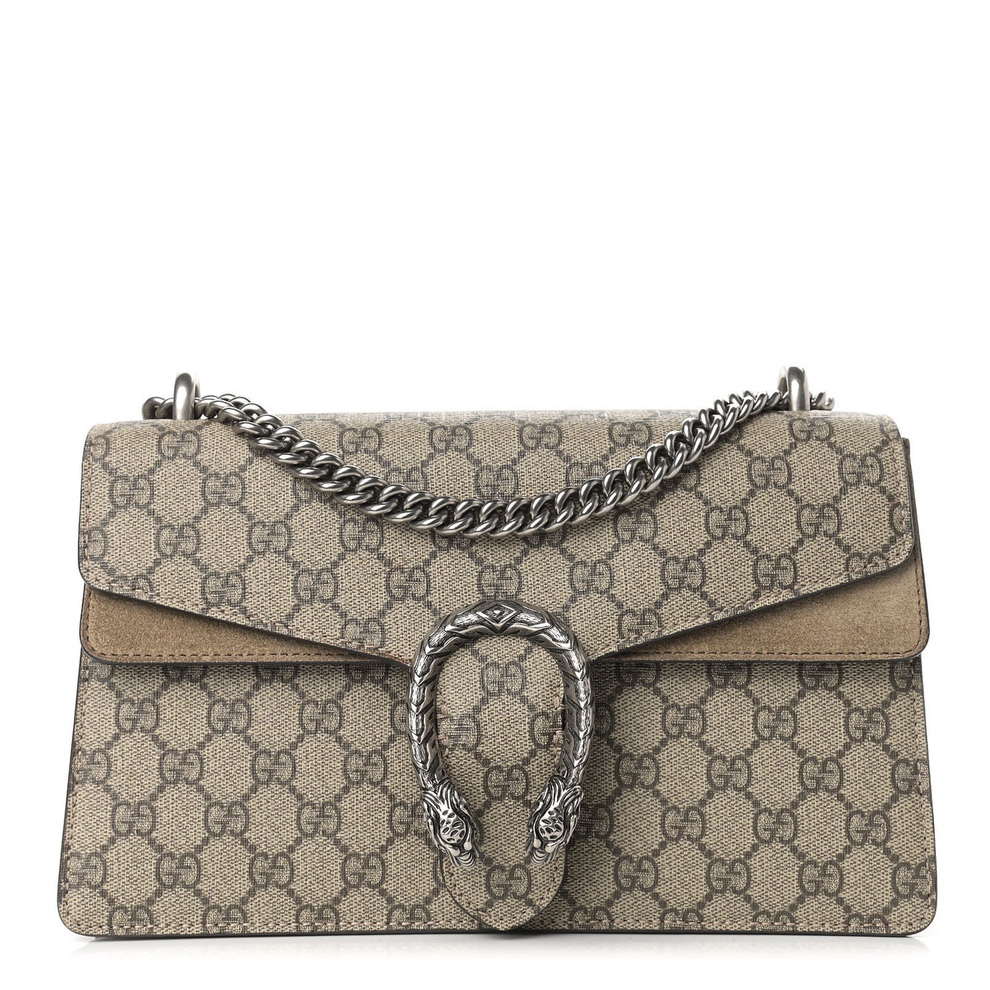GG Supreme Monogram Small Dionysus Shoulder Bag Taupe