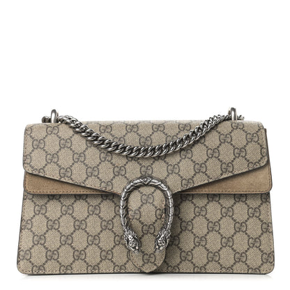 Gucci GG Supreme Monogram Small Dionysus Shoulder Bag Taupe 1 of 15