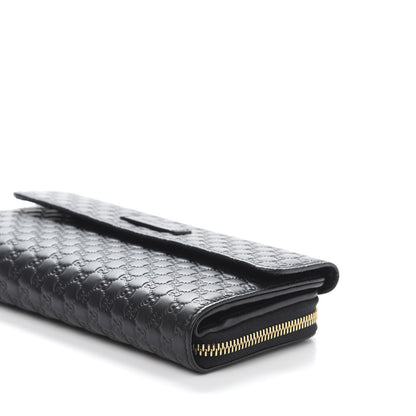 Gucci Soft Microguccissima Continental Zip Wallet Black 10 of 11