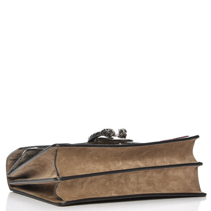 Gucci GG Supreme Monogram Lightning Embroidered Medium Dionysus Shoulder Bag Beige 4 of 7