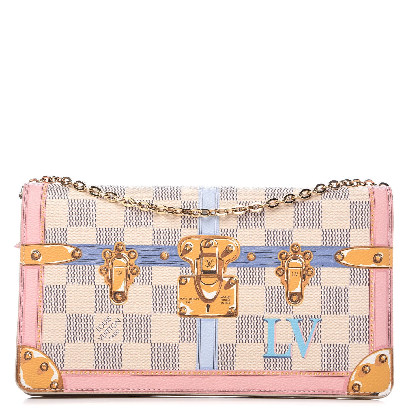 Damier Azur Summer Trunks Pochette Weekend