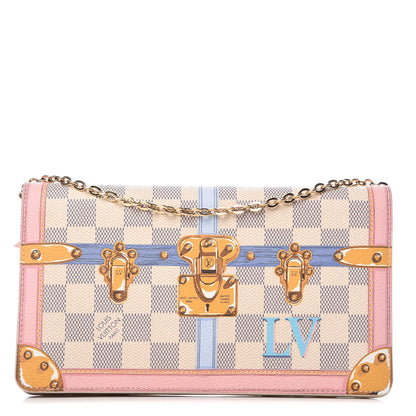 Louis Vuitton Damier Azur Summer Trunks Pochette Weekend 1 of 7
