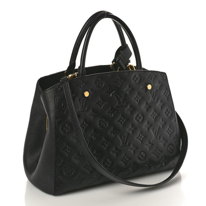 Louis Vuitton Empreinte Montaigne MM Black 3 of 9