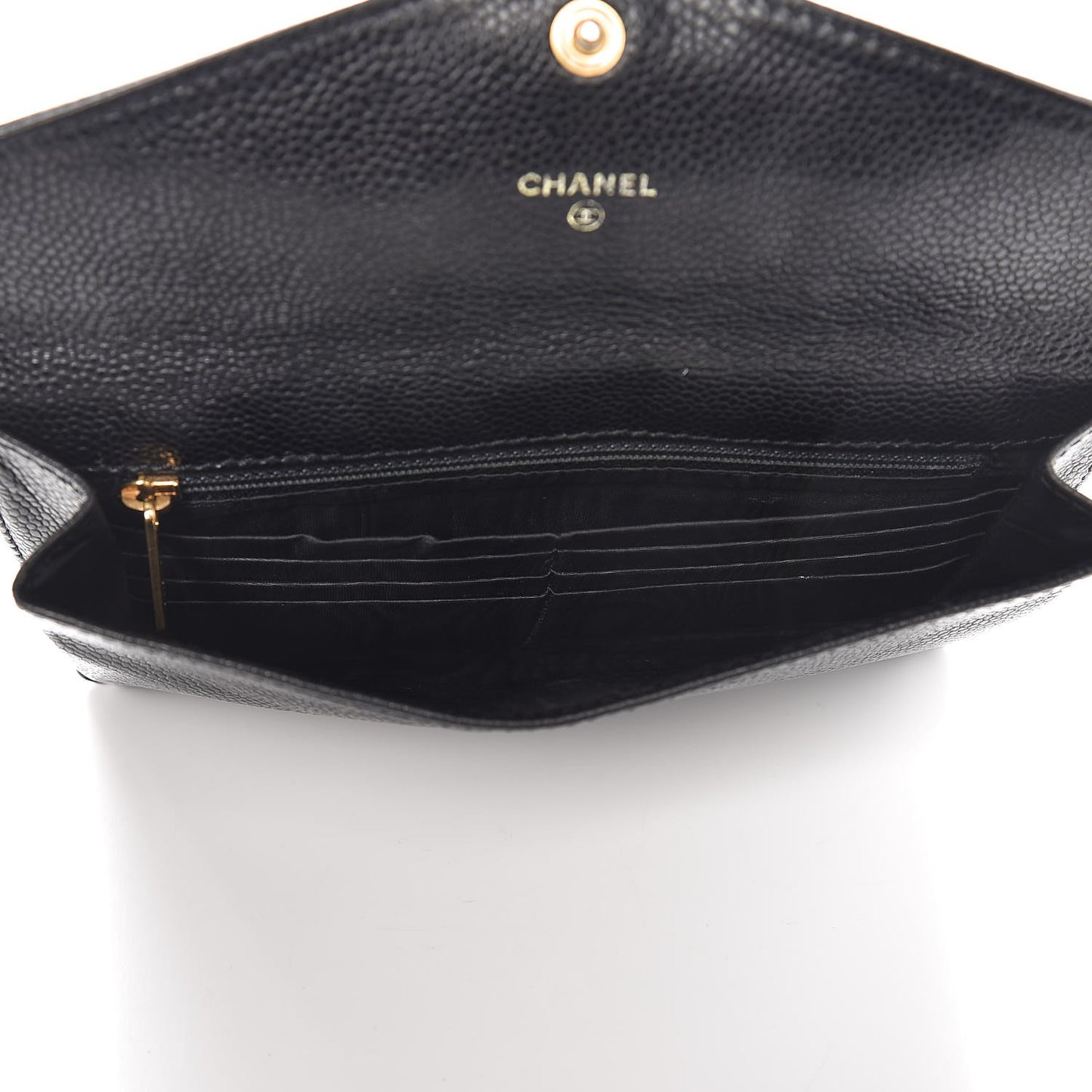 Caviar Timeless CC Envelope Wallet Black