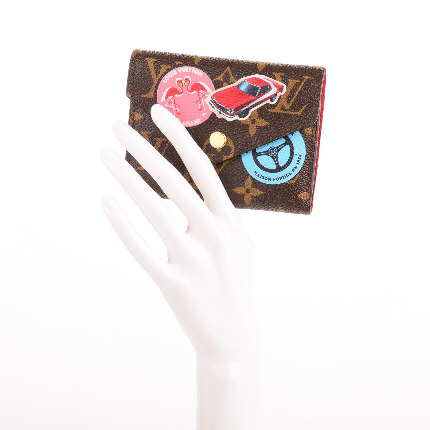 Louis Vuitton Monogram World Tour Victorine Wallet 2 of 7