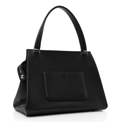 Celine Supple Calfskin Medium Edge Shoulder Bag Black 2 of 11