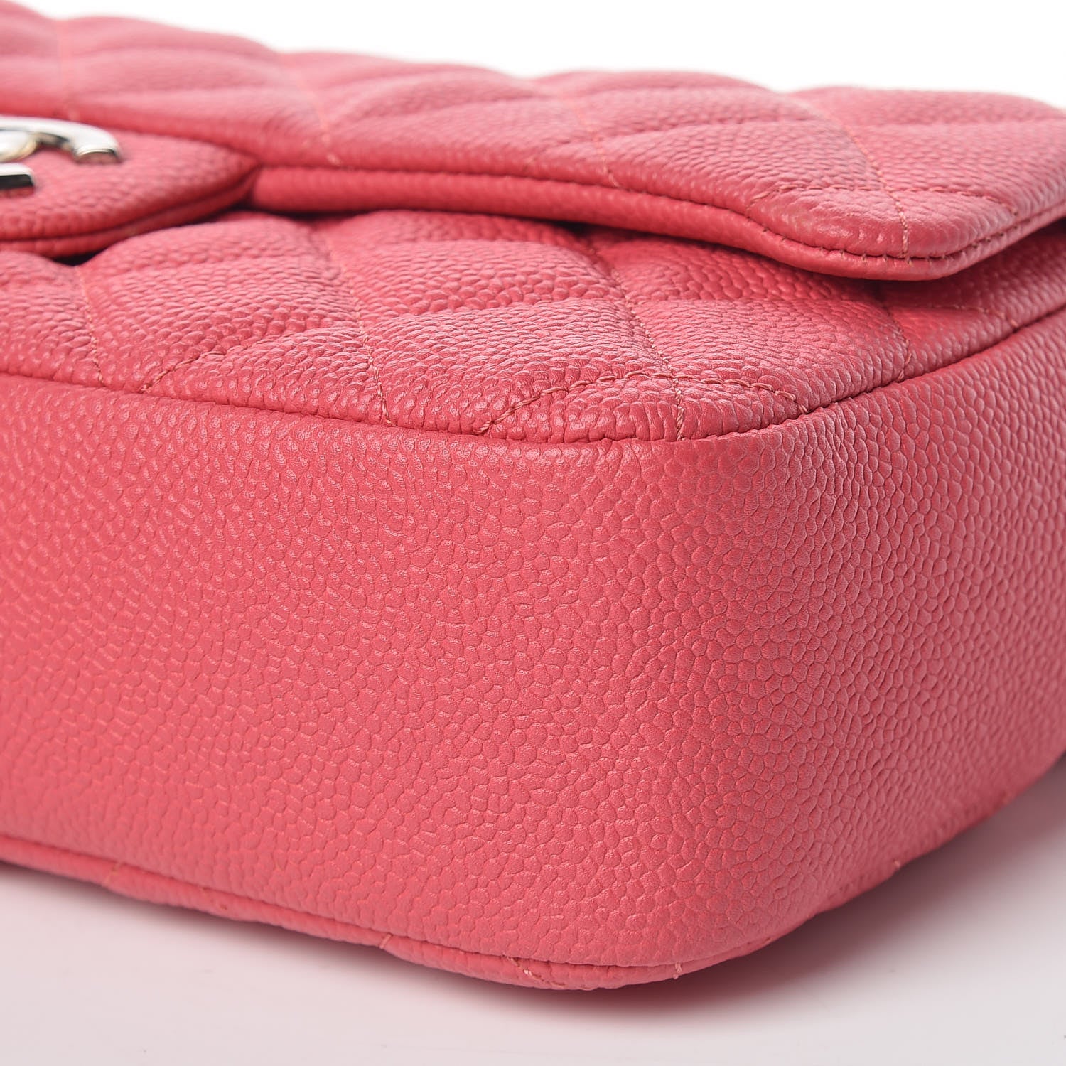 Chanel Caviar Quilted Medium Easy Flap Coral 6 of 10