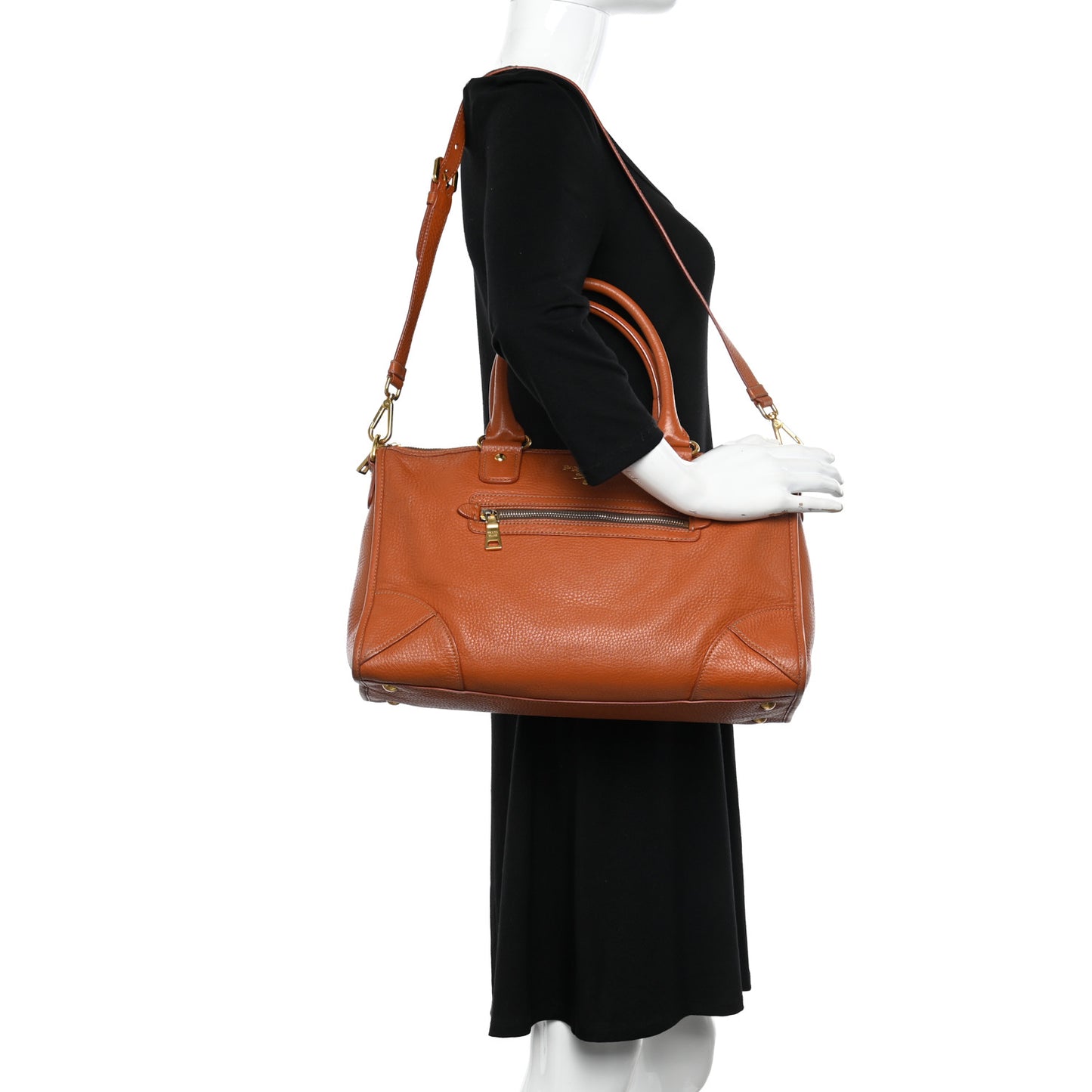 Vitello Daino Shopping Satchel Rame