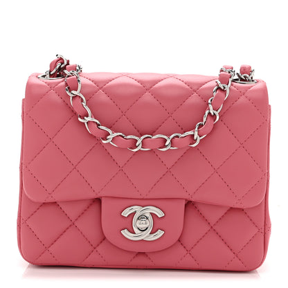 Chanel Lambskin Quilted Mini Square Flap Pink 1 of 11