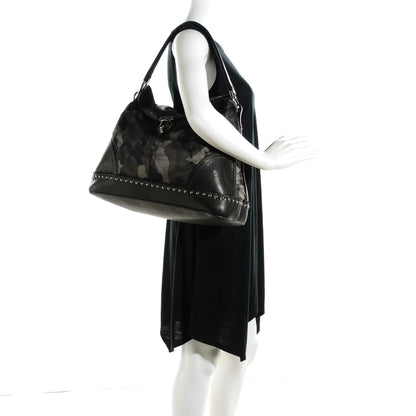 Prada Tessuto Camouflage Flap Shoulder Bag Fumo 2 of 10