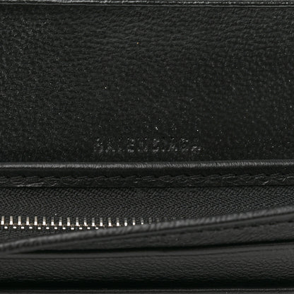 Balenciaga Calfskin Logo Wallet Black 6 of 8