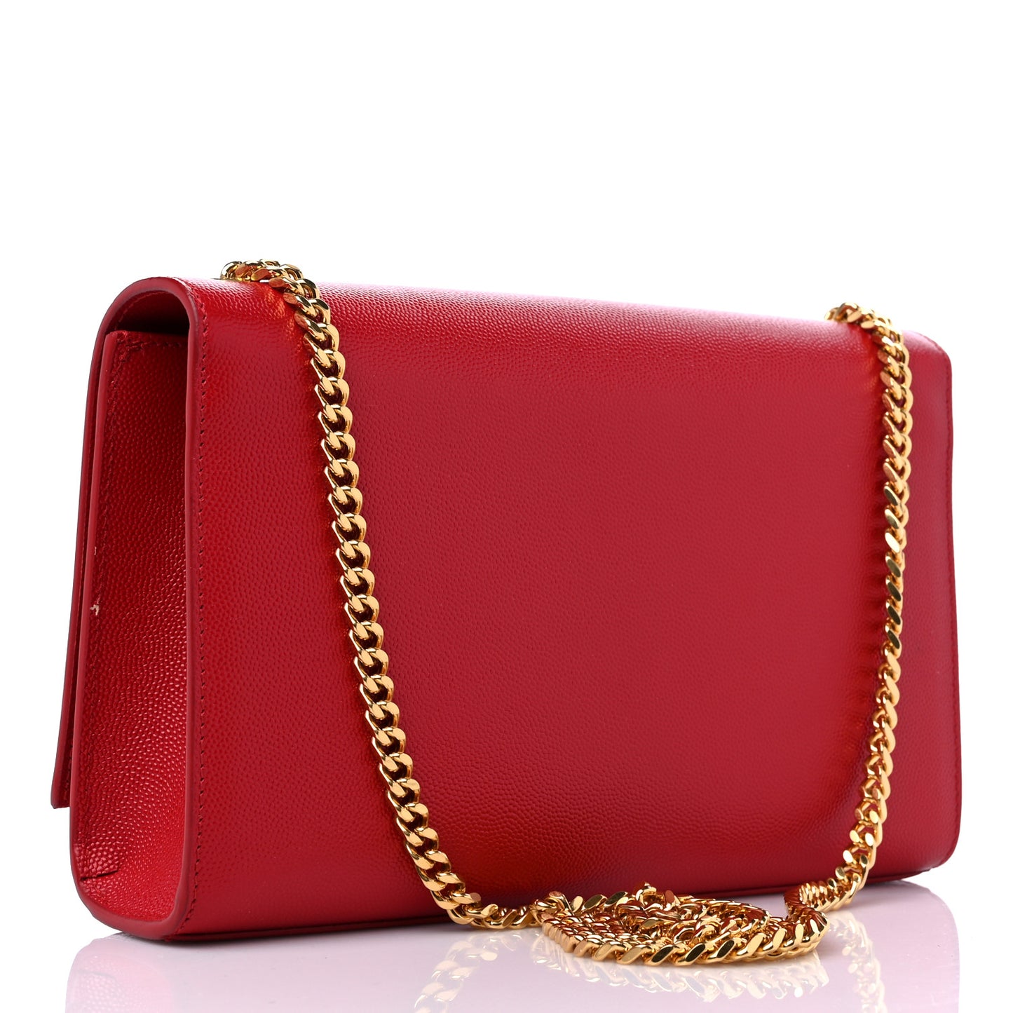Grain De Poudre Medium Classic Monogram Kate Tassel Satchel Red