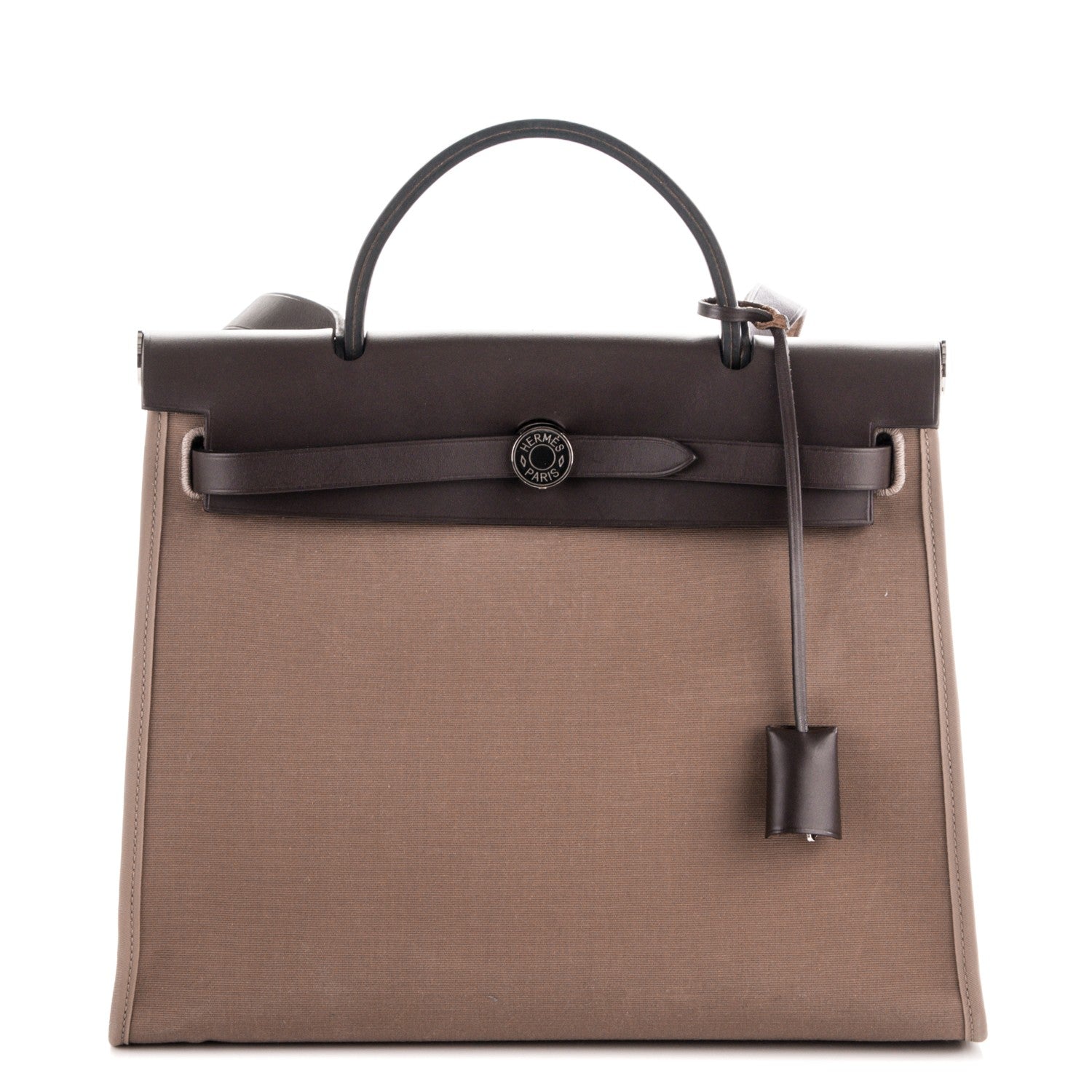 Hermes Vache Hunter Toile Herbag Zip 31 PM Etoupe Ebene 1 of 9