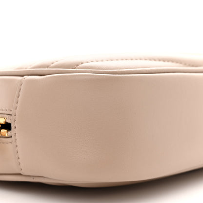 Saint Laurent Calfskin Matelasse Monogram Mini Lou Camera Bag Dark Beige 9 of 13