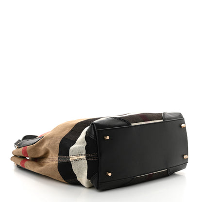 Burberry Canvas Mega Check Medium Maidstone Black 5 of 14