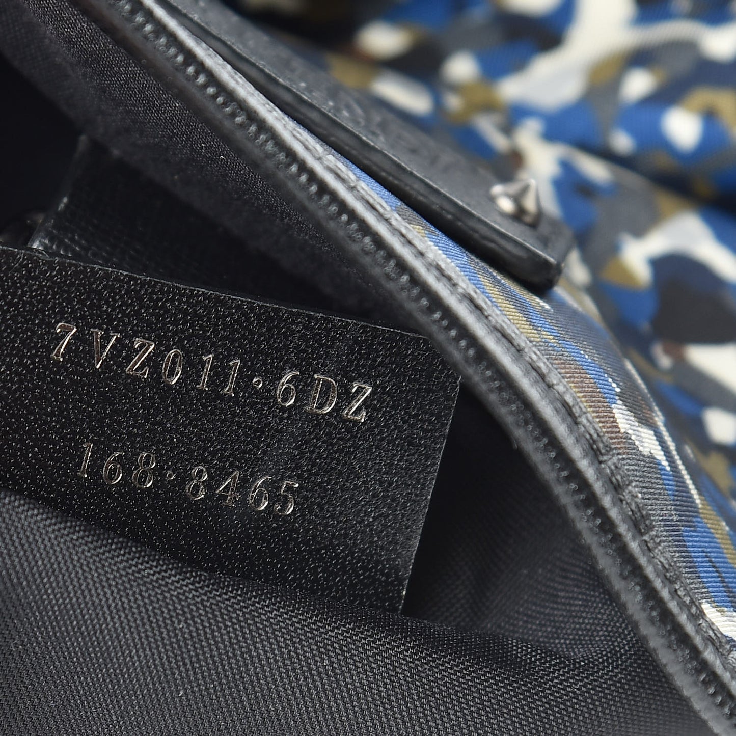 Nylon Vitello Elite Denim Granite Flap Backpack Military Black