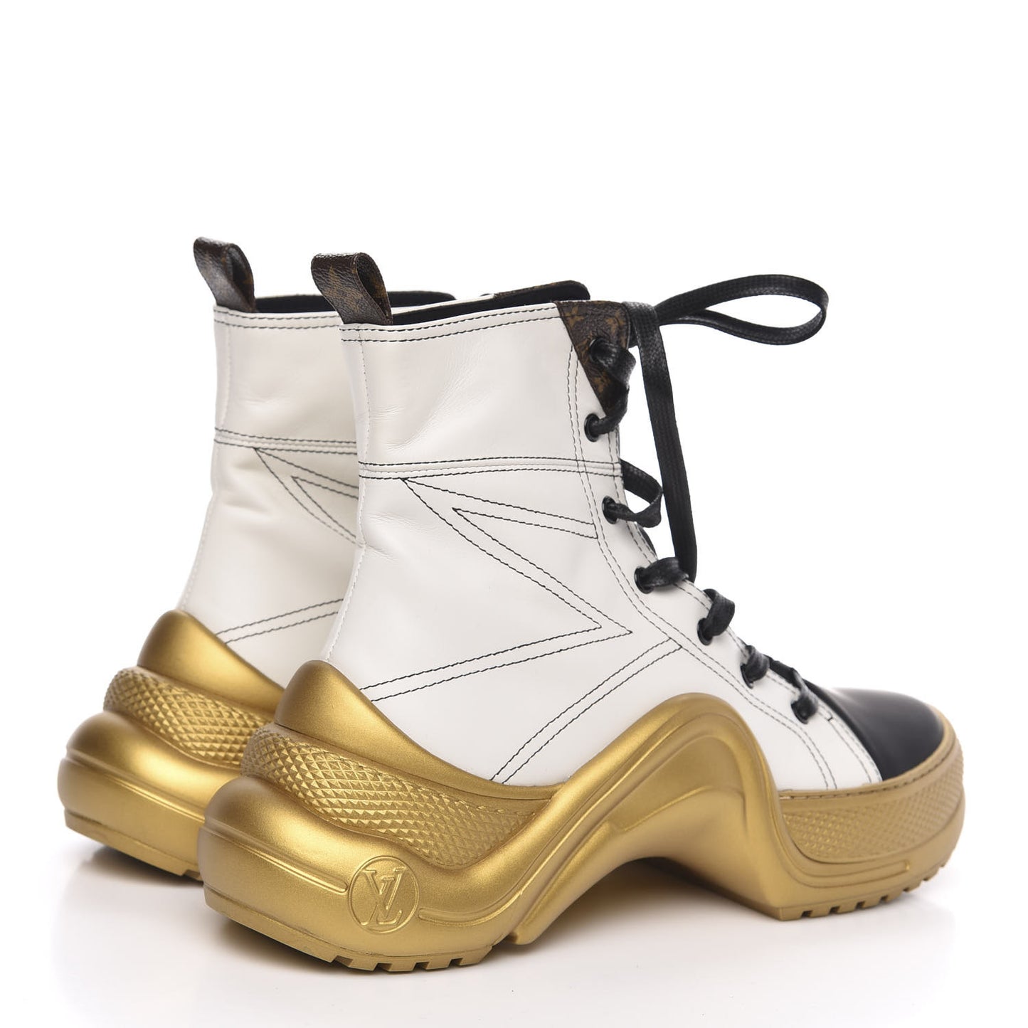 Calfskin Monogram Archlight Sneaker Boots 40 White