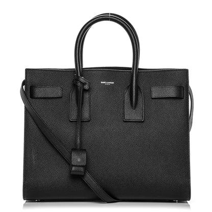 Saint Laurent Grained Calfskin Small Sac De Jour Black 1 of 7