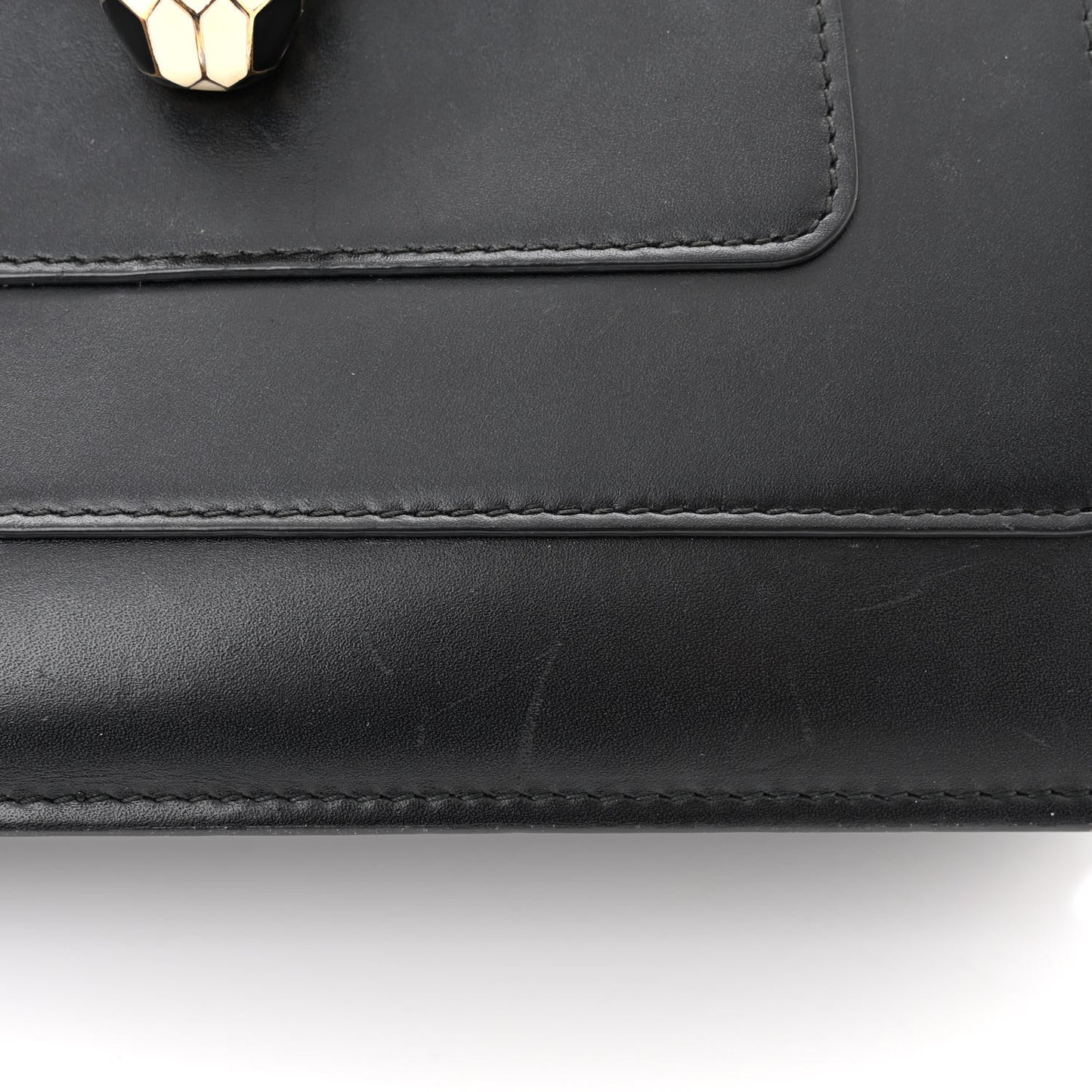 Calfskin Serpenti Forever Crossbody Bag Black