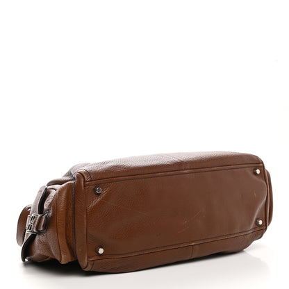Prada Vitello Daino Buckle Shoulder Bag Tabacco 5 of 16