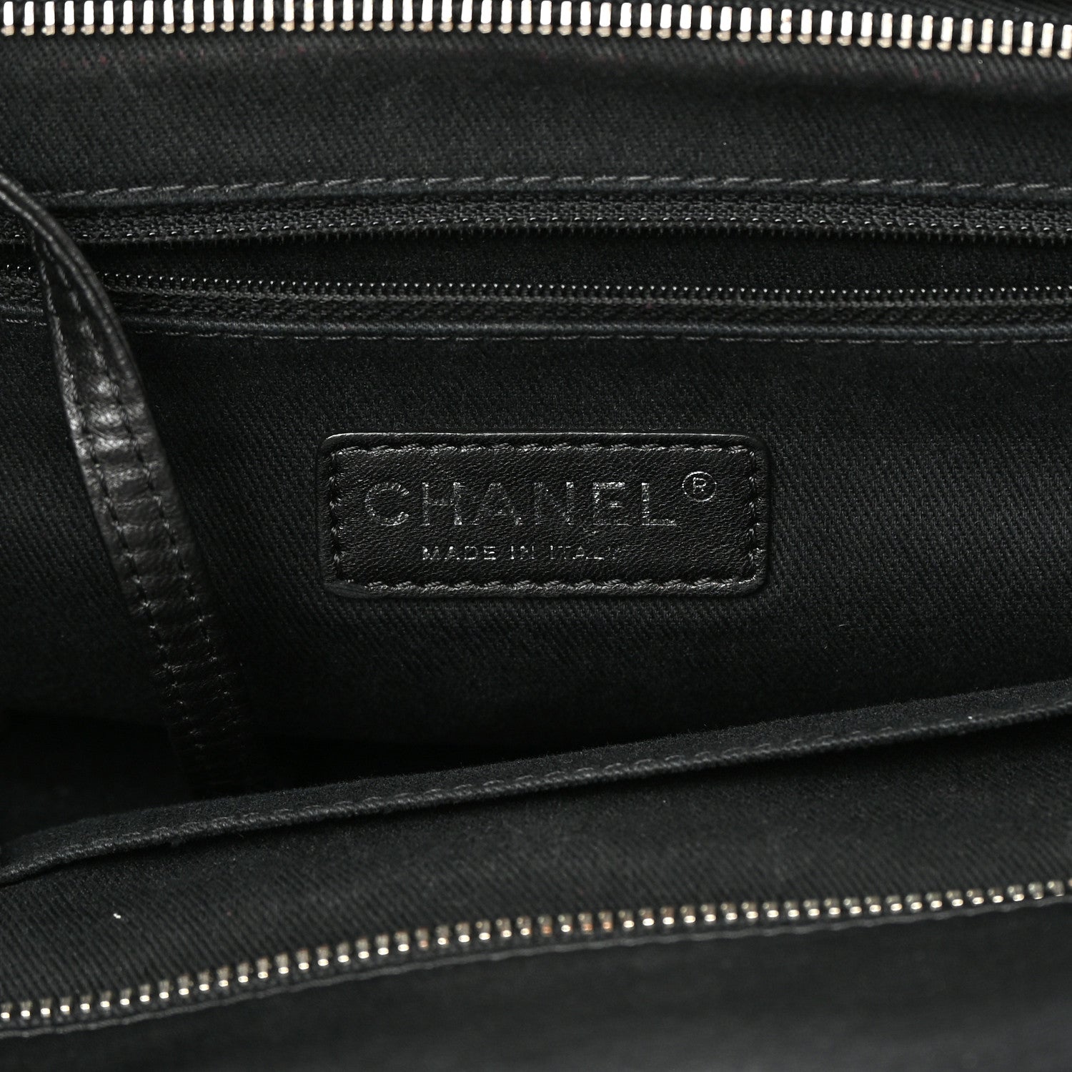 Chanel Iridescent Calfskin Quilted In The Mix Shopping Tote Black 6 of 23
