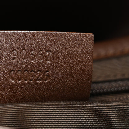 Gucci Monogram Jackie O Flap Bag Brown 7 of 13