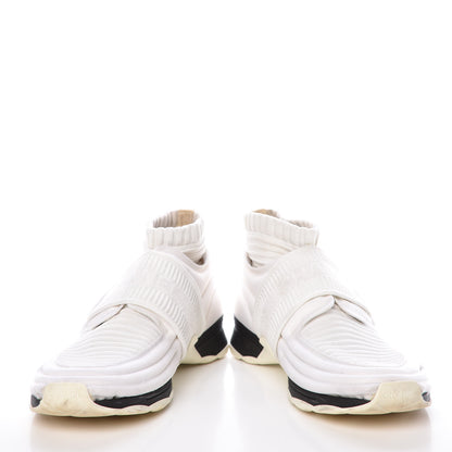 Chanel Stretch Fabric CC Sneakers 38 White 5 of 18