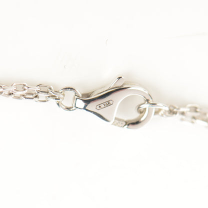 Cartier 18K White Gold 2 Diamond LOVE Necklace 5 of 7