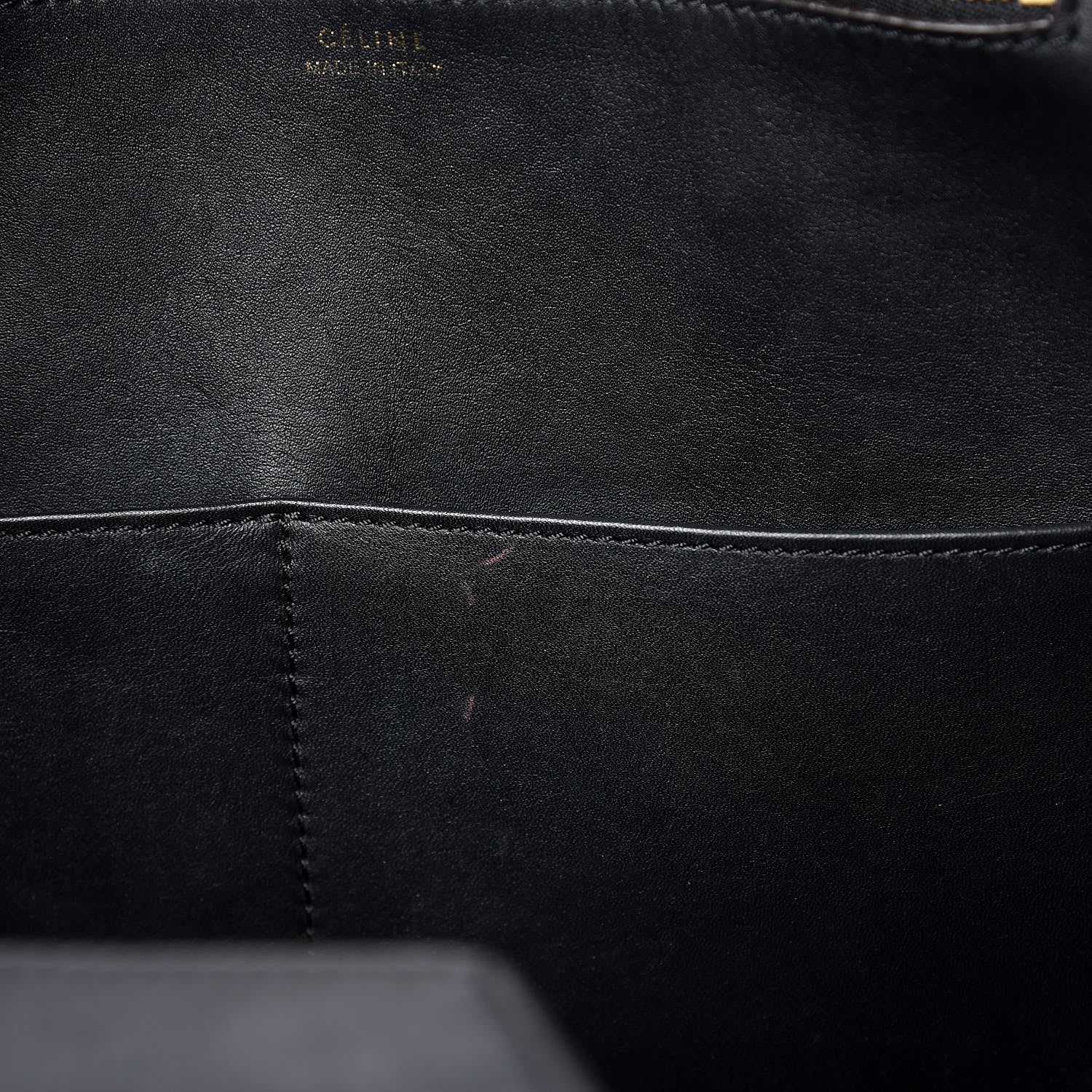 Celine Smooth Calfskin Nubuck Crocodile Embossed Small Tie Knot Tote Navy 11 of 17