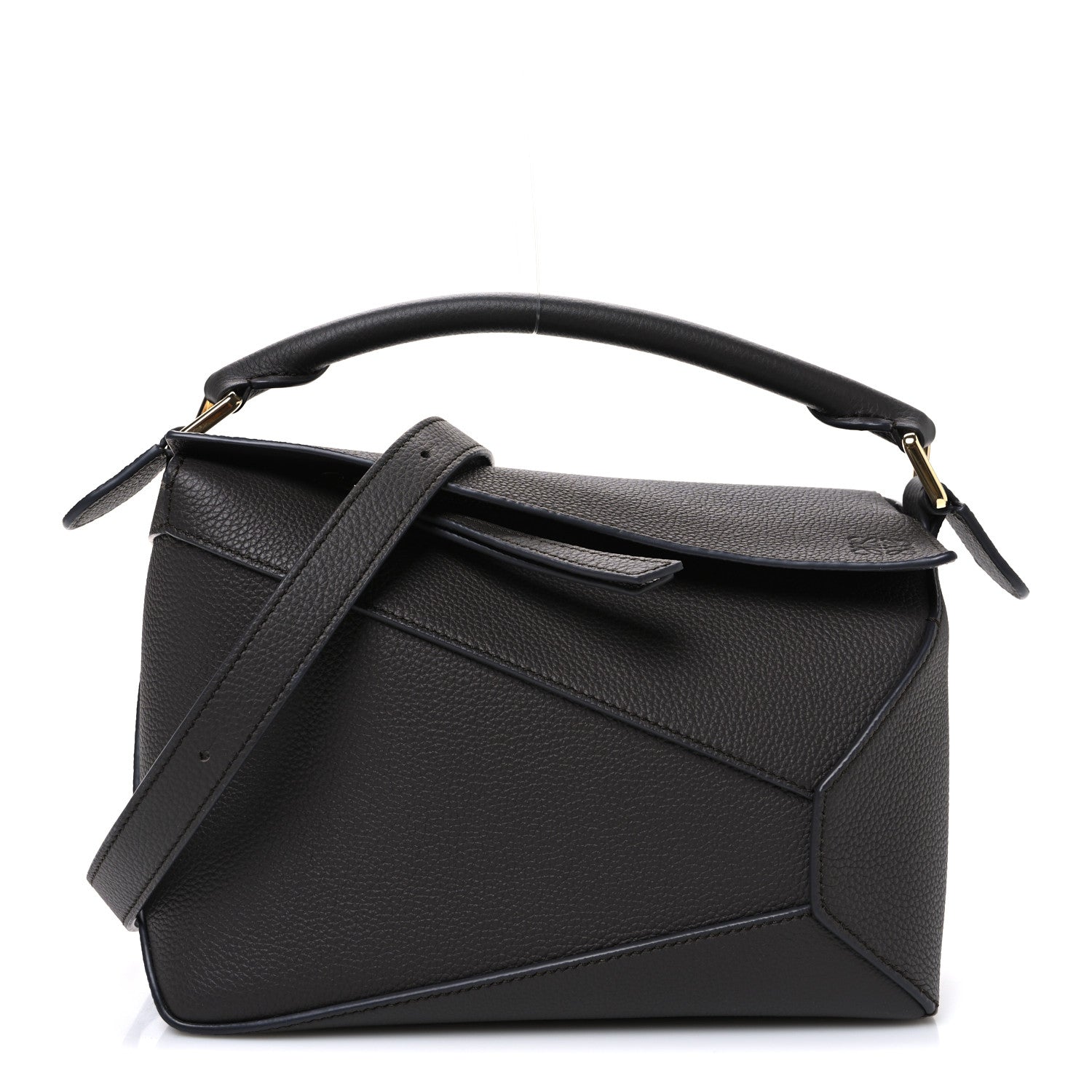 Loewe Soft Grained Calfskin Puzzle Edge Bag Dark Grey 1 of 10