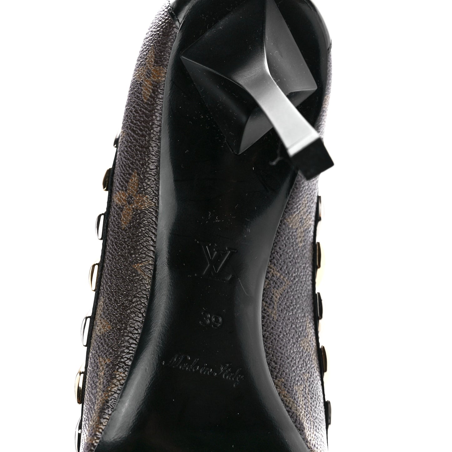 Calfskin Monogram Eldorado Pumps 39 Cacao