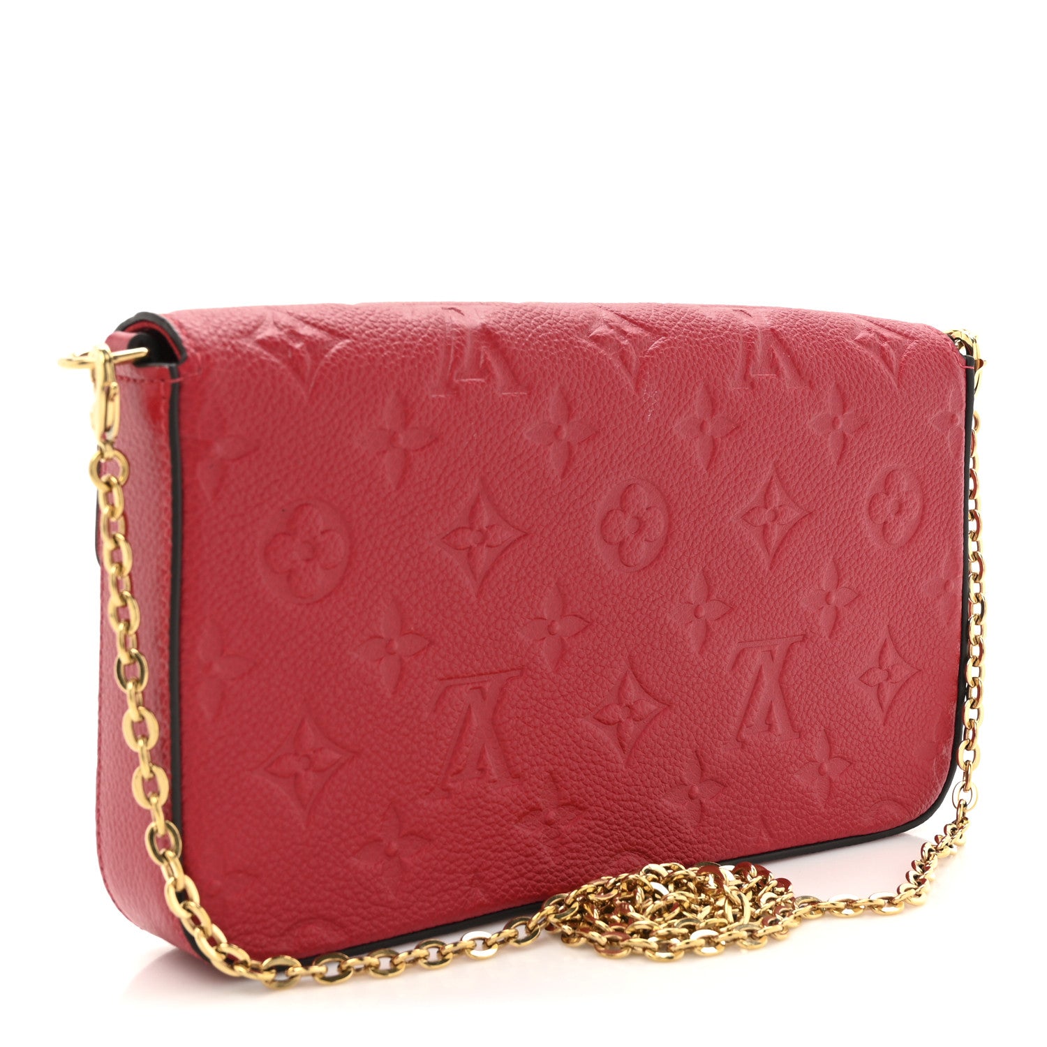 Louis Vuitton Empreinte Pochette Felicie Chain Wallet Scarlet 6 of 25
