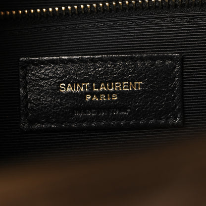 Saint Laurent Grain De Poudre Large Tri-Quilt Monogram Satchel Cork 6 of 11