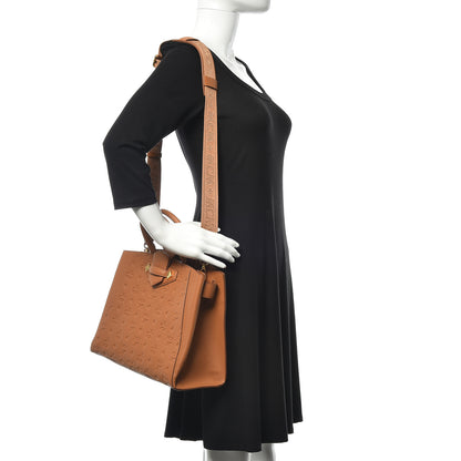 MCM Calfskin Ottomar Monogram Medium Essential Tote Cognac 2 of 9