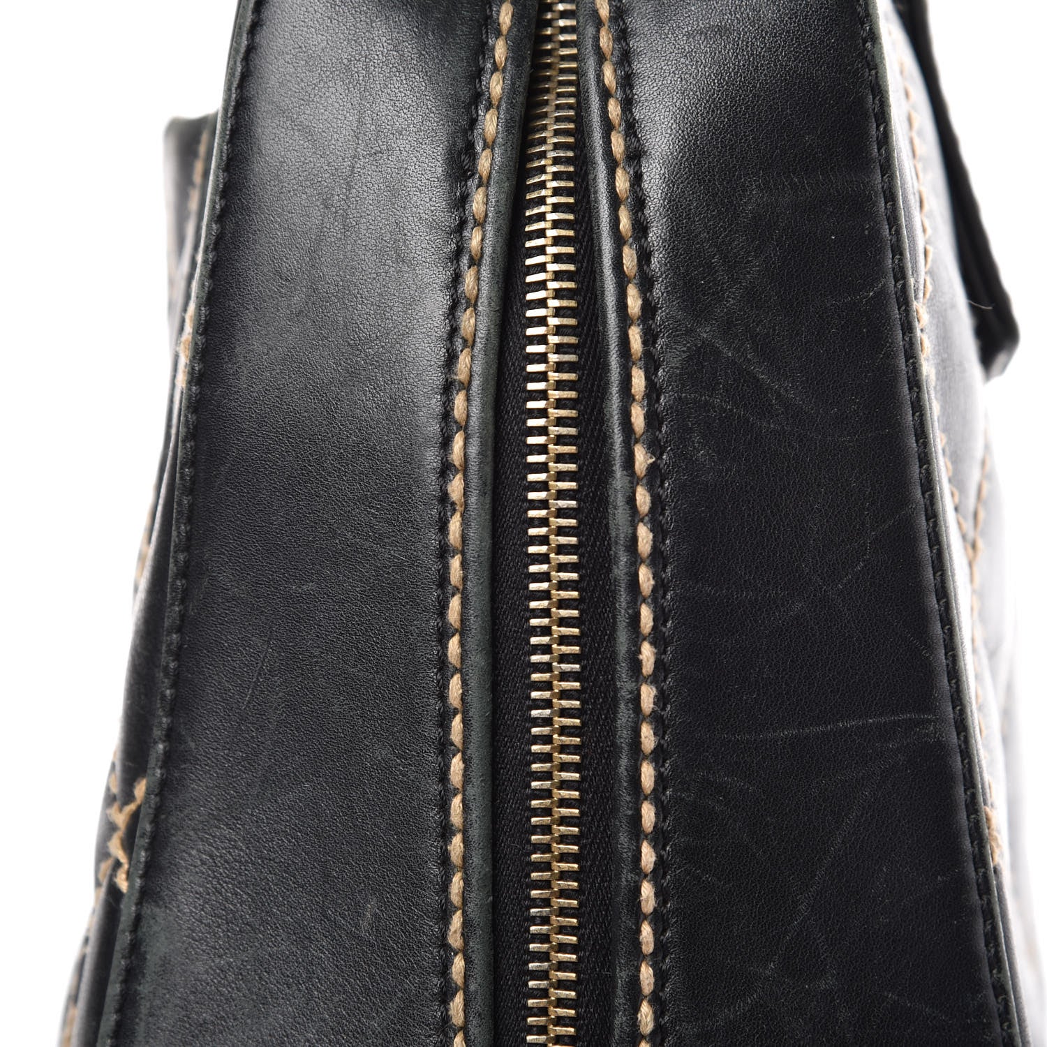 Chanel Calfskin Wild Stitch Top Handle Bag Black 16 of 17