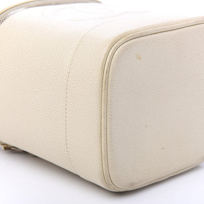Chanel Caviar Cosmetic Vanity Bag Ivory 6 of 12