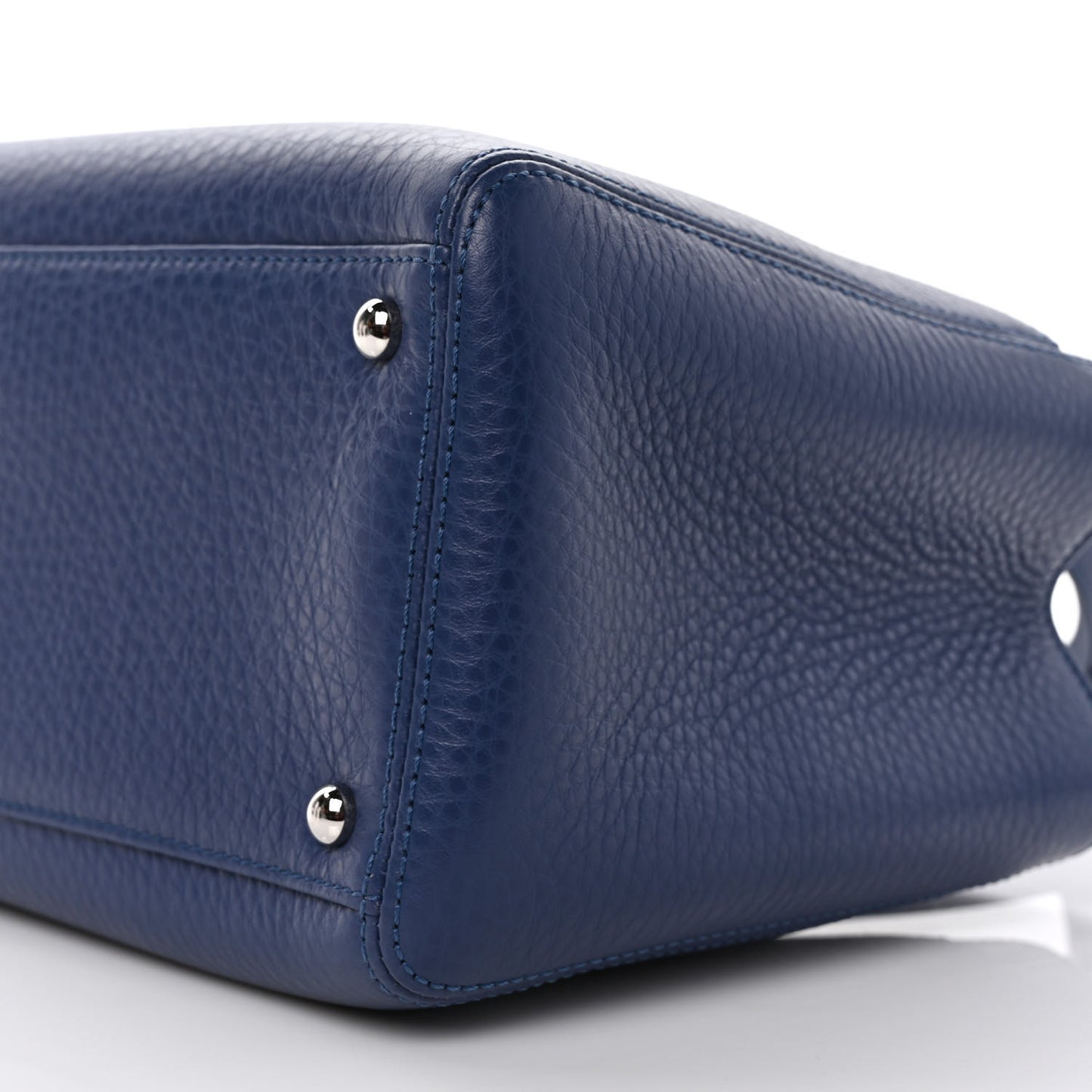 Calfskin Small Cerf Executive Shopper Tote Navy