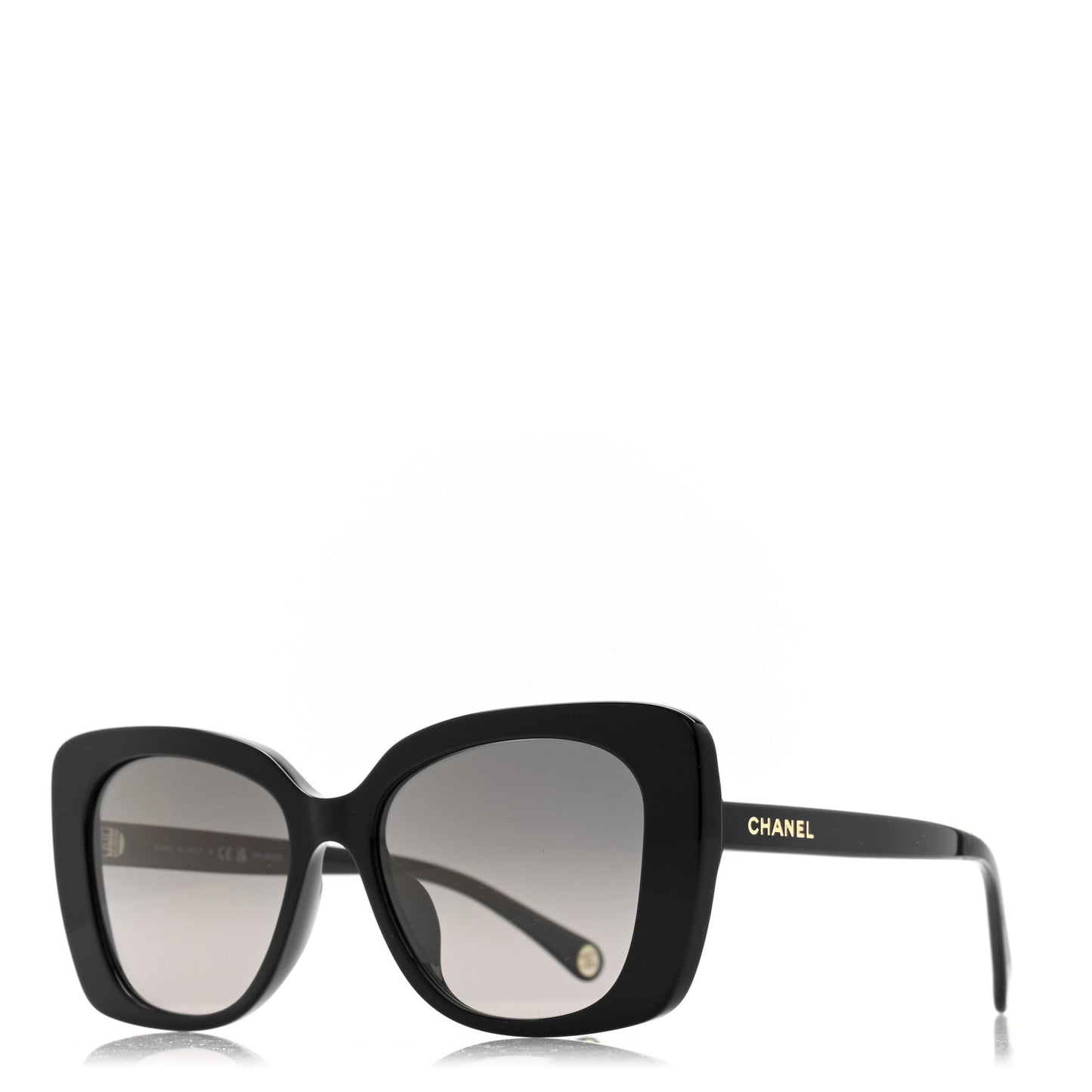 Acetate Rectangle Sunglasses 5504A Black