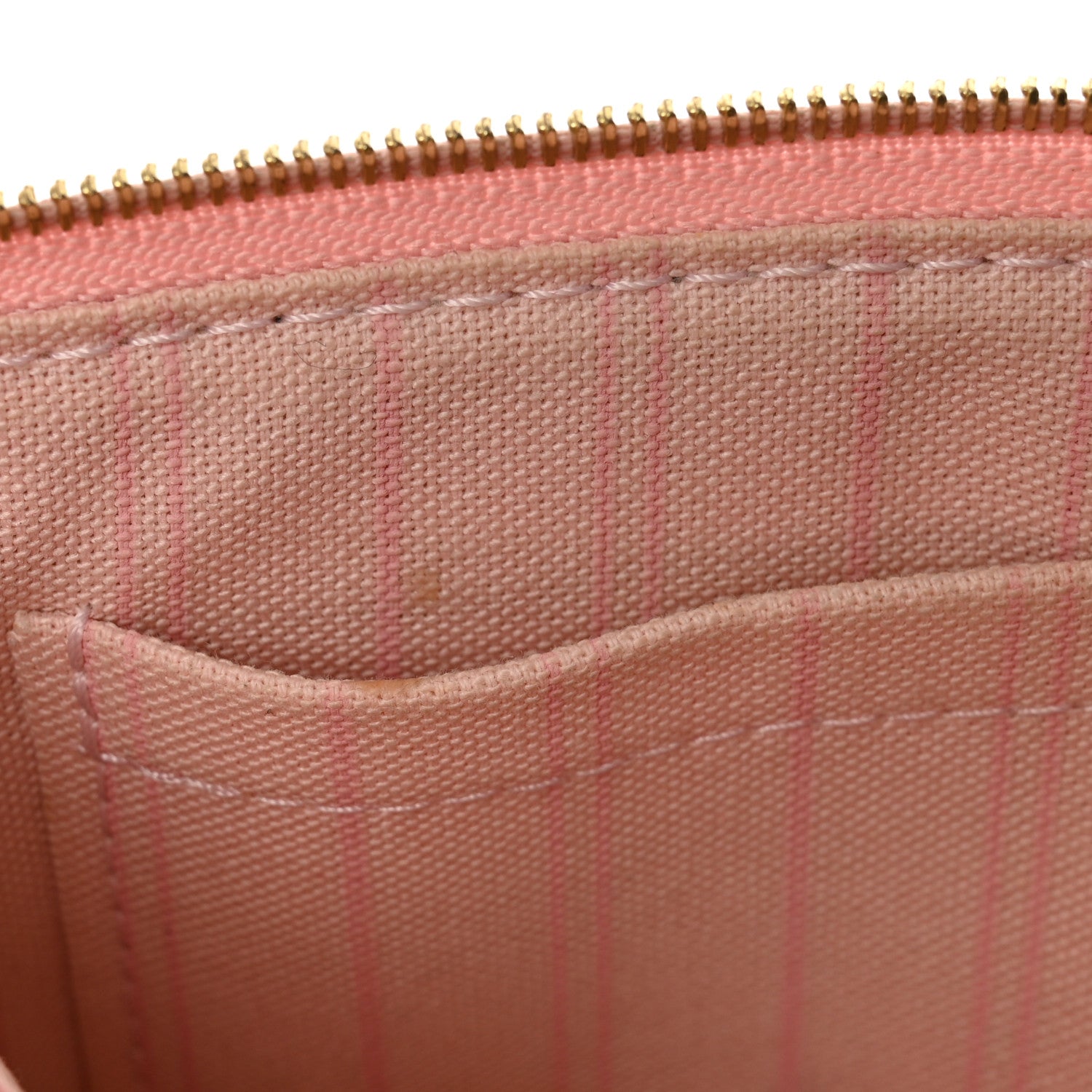 Louis Vuitton Damier Azur Neverfull MM GM Pochette Rose Ballerine 8 of 11